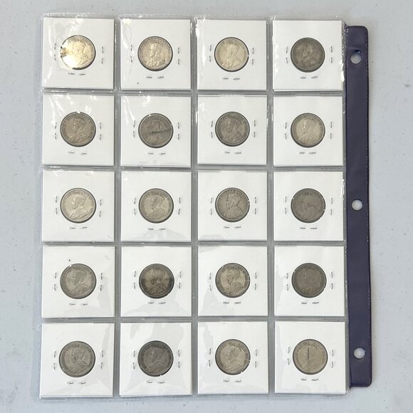 Every Year Set + of 60 Canadian Maple Boughs 1870 to 1936 Silver 25¢ Coins! - Picture 7 of 16